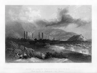 Las Ruinas de Soli, o Pompeiopolis, Turquía