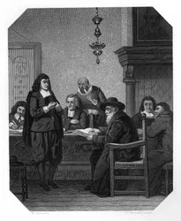 Benedict Spinoza, filósofo holandés del siglo XVII, c1870