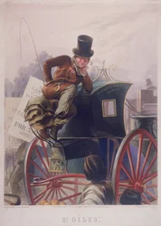 Conductor de cabriolé, Londres, 1854