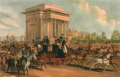 Hyde Park Corner, c1838