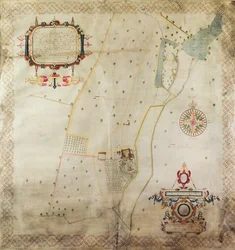Mapa del Señorío de Shifnal, Shropshire, 1635