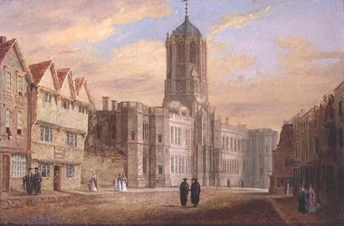 Oxford: Torre Tom y el frente oeste del Christ Church College