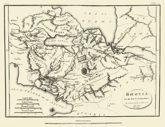 Mapa de la Antigua Beocia