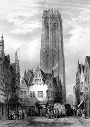Catedral de Malinas Mechelen, Amberes, Bélgica, siglo XIX