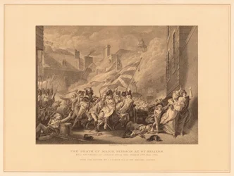 La muerte del Mayor Peirson en St. Heliers, 1781