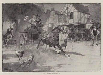 Caballo contra motor, o fuga en 1900