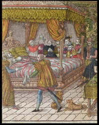La Muerte de Enrique II (1519-59) 10 de julio de 1559 (detalle)