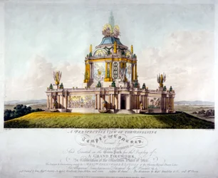 Templo de la Concordia, Green Park, Westminster, Londres, 1814