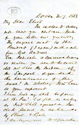Carta firmada por J.M.F. [J.M. Forbes], Boston, a Eliot [William G. Eliot], 7 de noviembre de 1863