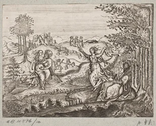 Ilustración para Adam Olearius, “Persianischer Rosenthal von einem Sinnreichen Poeten Schich Saadi [...]”, Schleswig 1660