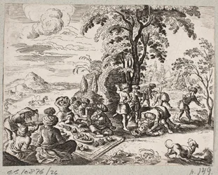 Ilustración de Adam Olearius, "Rosal persa de un poeta ingenioso Schich Saadi", Schleswig 1660