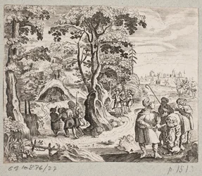 Ilustración para Adam Olearius, “Persianischer Rosenthal von einem Sinnreichen Poeten Schich Saadi […]”, Schleswig 1660