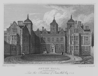 Aston Hall, Warwickshire, Antigua Residencia de James Watt, Esquire, FSA