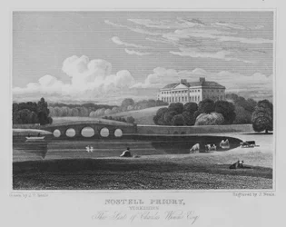 Nostell Priory, Yorkshire, La Residencia de Charles Winn, Esquire (grabado)