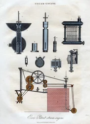 Motor de vapor patentado de Eves, 1827