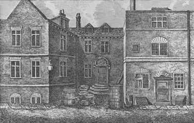 Casa Monteagle, cerca de la iglesia de St. Saviours, Southwark