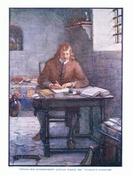 Durante su encarcelamiento Bunyan escribió El progreso del peregrino, de Literatura Inglesa pub. por T C & EC Jack, c.1920