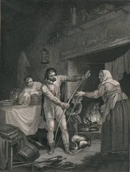 Alfredo en la cabaña del pastor, mediados del siglo XIX