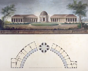 El Templo del Sol en la Ermita de Bayreuth c.1780