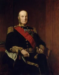 Retrato del almirante Arthur Hood