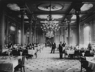 Gran comedor de Palmer House, c.1880