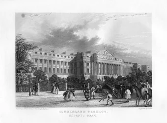Cumberland Terrace, Regents Park, Londres, siglo XIX