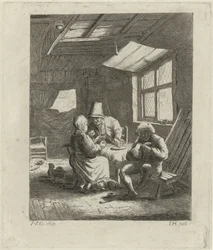 Interior de la casa de campo (primera versión)