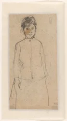 Boceto de una chica de pie