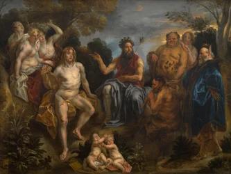 El juicio de Midas (óleo sobre lienzo)