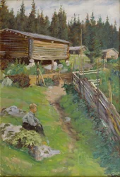 Joven en el pasto de verano (pintura)