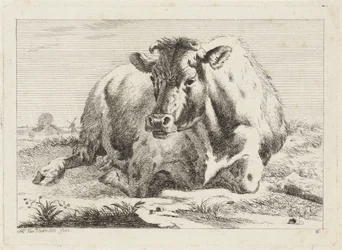 vaca mentirosa Seis grabados a partir de dibujos de varios maestros (título de la serie)