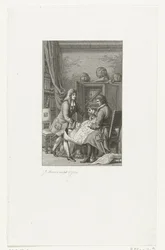 El zar Pedro el Grande y el alcalde Nicolaes Witsen estudiando un mapa, 1814
