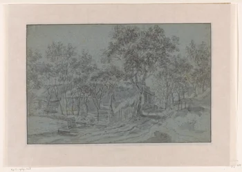 Casa de campo entre árboles