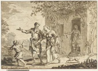 Abraham expulsa a Agar e Ismael