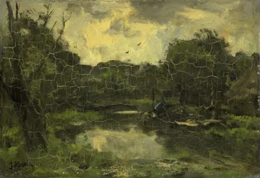 Paisaje con barcaza