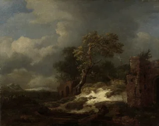 Paisaje con ruinas