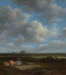 Vista de Haarlem desde el noroeste, con los campos de blanqueo en primer plano
Vista de Haarlem desde el noroeste, con los campos de blanqueo en primer plano