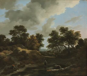 Paisaje boscoso y montañoso, 1660s