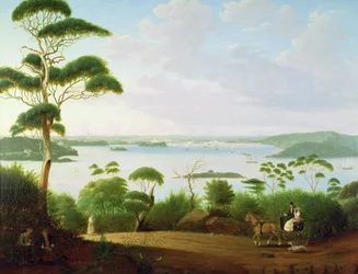 Puerto de Sídney mirando hacia Sídney, 1848