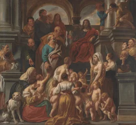 Cristo bendiciendo a los niños. Dejad que los niños vengan a mí