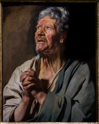 Figura de apóstol (San Pedro), hacia 1620 - 1621 (Óleo sobre tabla)