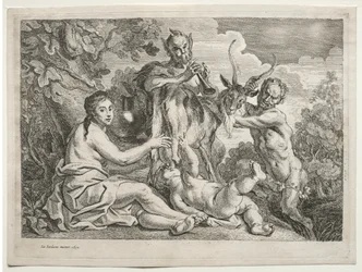 Júpiter alimentado por la cabra Amaltea, 1652