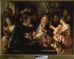 La fiesta de los Reyes. The Bean King (La Fiesta del Rey Frijol). También llamado 