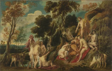 Marsias maltratado por las musas, 1630-1640