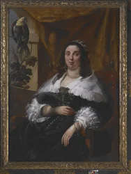 Retrato de una dama (óleo sobre lienzo)
