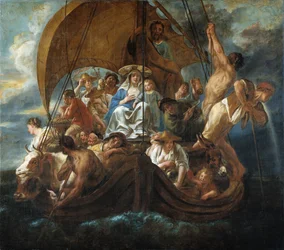 La Sagrada Familia en un Barco, 1652
