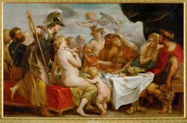 Las bodas de Tetis y Peleo (pintura sobre lienzo)