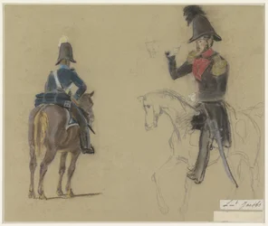 Retrato del teniente Jacobs, a caballo