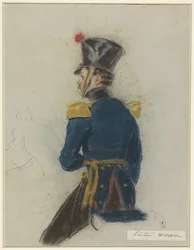 Retrato del teniente Werner, a caballo