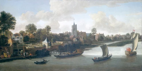 Chiswick desde el río, c. 1675